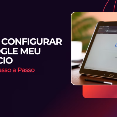 Tablet mostrando página do Google